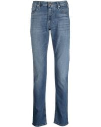 Emporio Armani - Halbhohe Slim-Fit-Jeans - Lyst