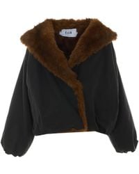 ELEH - Faux-Fur Trim Hooded Jacket - Lyst