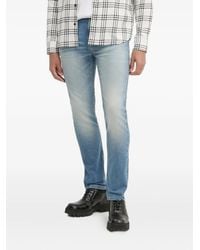 HUGO - Jean À Patch En Cuir - Lyst