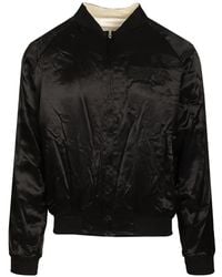 DIESEL - Reversible Satin Bomber Jacket - Lyst