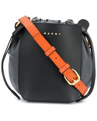 Marni Beuteltasche mit Kordelzug - Schwarz