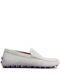 Tod's - Gommino Loafers Met Logo-reliëf - Lyst