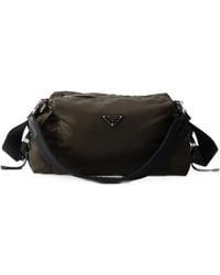 Prada - Explore Re-Nylon And Leather Bag - Lyst