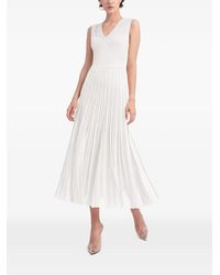 Gemy Maalouf - Heart-Shape Pleated Midi Dress - Lyst