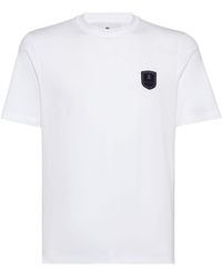 Brunello Cucinelli - T-Shirt mit Logo-Patch - Lyst