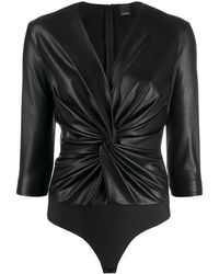 Pinko Blusa con arricciatura frontale - Nero