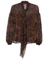 Max Mara - Satin-Finish Shirt - Lyst