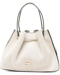 ERMANNO FIRENZE - Small Anora Logo-Plaque Tote Bag - Lyst