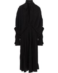 Balenciaga - Zijde Jurk Met Gekreukt Effect - Lyst