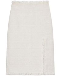MSGM - Gonna Midi Con Frange - Lyst