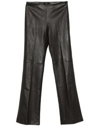 Seventy - Leather Panelled Trousers - Lyst