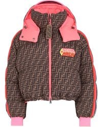 fendi long down jacket