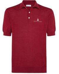 Brunello Cucinelli - Poloshirt Met Logoprint - Lyst