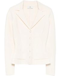 Elisabetta Franchi - Button-Fastening Fitted Jacket - Lyst