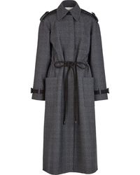 Fendi Tie Fastening Trench Coat - Grey