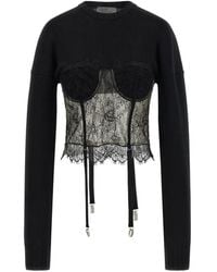 GIUSEPPE DI MORABITO - Pull En Dentelle À Manches Longues - Lyst