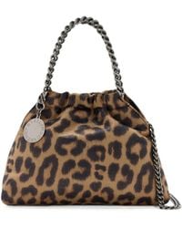 Stella McCartney - Mini Falabella Leopard-Print Tote Bag - Lyst