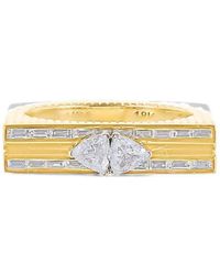 Loraida - Blade Double Ring Mit Diamanten - Lyst