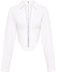 Dion Lee - V-wire Long-sleeve Corset Shirt - Lyst