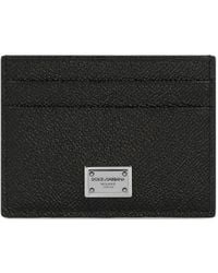 Dolce & Gabbana - Lederkartenhalter mit Logoplatte - Lyst