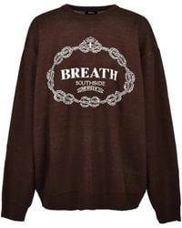 BREATH - Logo-Print Crew-Neck Sweater - Lyst