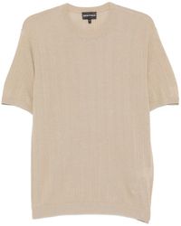 Emporio Armani - Knitted Short-Sleeve T-Shirt - Lyst