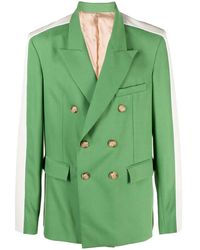 Ahluwalia - Colour-Block Double-Breasted Blazer - Lyst