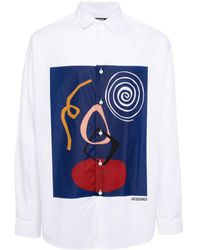 Jacquemus - La Simon Graphic-print Cotton Shirt - Lyst