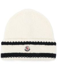 Moncler - Virgin Wool-Blend Beanie - Lyst