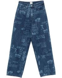 Arte' - Jean Droit À Imprimé Graphique - Lyst