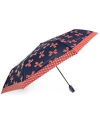 Moschino - Bow-Print Polka-Dot Umbrella - Lyst