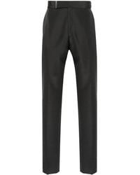 Tom Ford - Belted Tailored Trousers - Lyst
