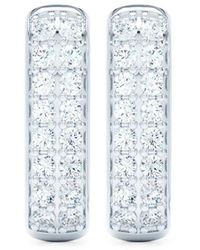 LOEV - 14K Allday Elongated Diamond Huggie Earrings - Lyst