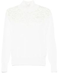Ermanno Scervino - Long Sleeve Turtle-Neck Sweater - Lyst