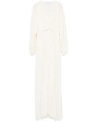 Philosophy Di Lorenzo Serafini - Maxikleid Mit V-Ausschnitt - Lyst