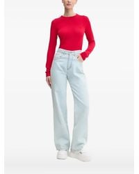 HUGO - Jersey con logo bordado - Lyst