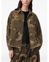 AllSaints - Hettie Camouflage-Print Oversized Jacket - Lyst