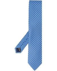 Ferragamo Cravatta Gancini - Blu