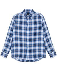 Brioni - Check-Pattern Shirt - Lyst