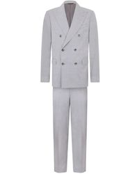 Brooks Brothers - Double-Breasted Virgin Wool Suit - Lyst