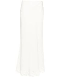 RIXO London - Crystal Lace-Trim Midi Skirt - Lyst