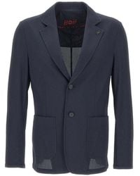 Bob - Golden Logo-Pin Patch-Pocket Blazer - Lyst