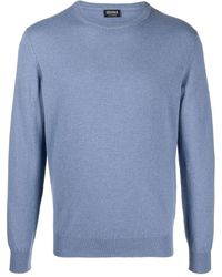 Zegna - Ribbed-knit Crew Neck Sweater - Lyst