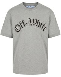 Off-White c/o Virgil Abloh - Logo-Print Cotton T-Shirt - Lyst