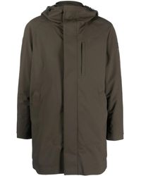 Paul & Shark - Long-Line Hooded Parka Coat - Lyst