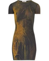 Jean Paul Gaultier - The Acid Water Printed Mini Dress - Lyst