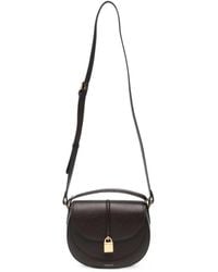 DeMellier - Siena Grained Leather Saddle Bag - Lyst