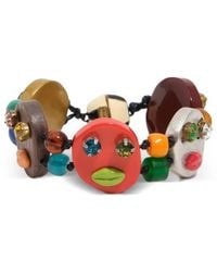 Bimba Y Lola - Bead-Embellished Charm Bracelet - Lyst