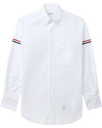 Thom Browne - Grosgrain Armband Oxford Shirt White - Lyst