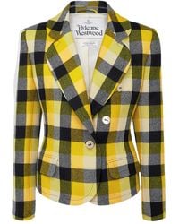 Vivienne Westwood - Giacca Doppiopetto Georgia A Quadri - Lyst